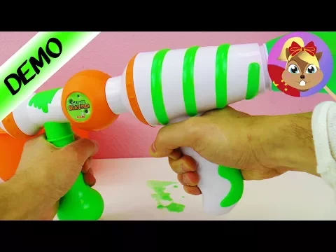 超级炫酷 射击喷水史莱姆 slime blaster 绿色荧光手枪玩具